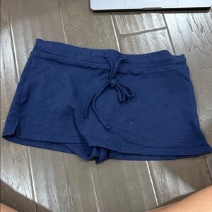 Edikted Navy Athletic Shorts